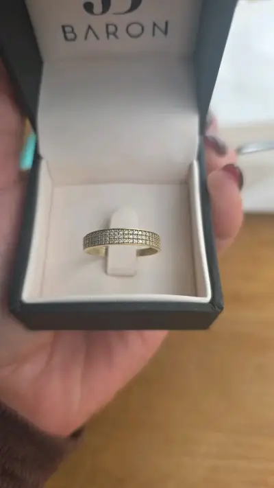 Anillo de oro con diamantes Baron - miniatura 2