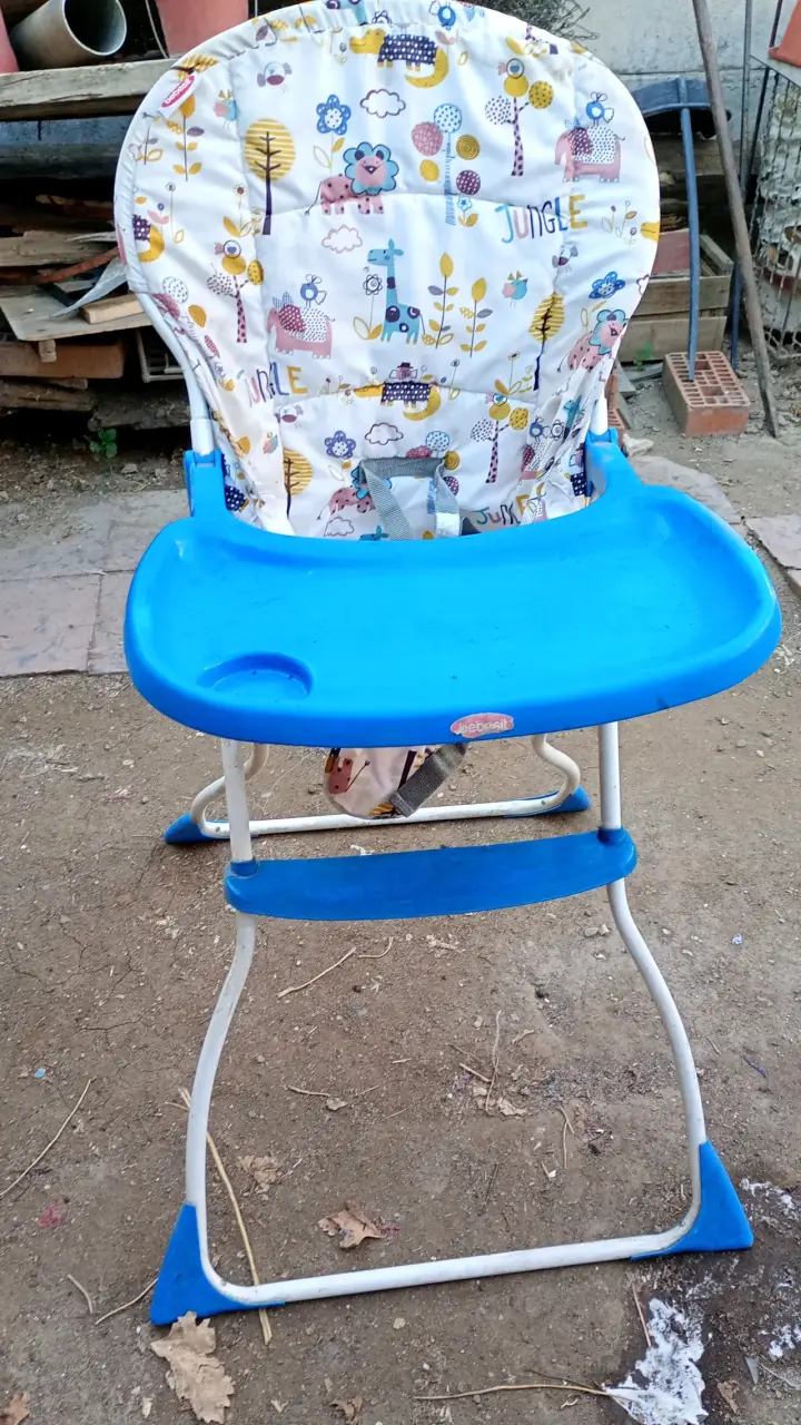 Silla de comer para bebé Bebesit azul