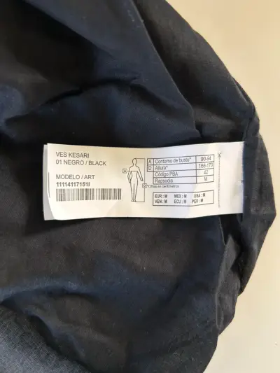 Vestido de coctel largo estampado Rapsodia negro - miniatura 4
