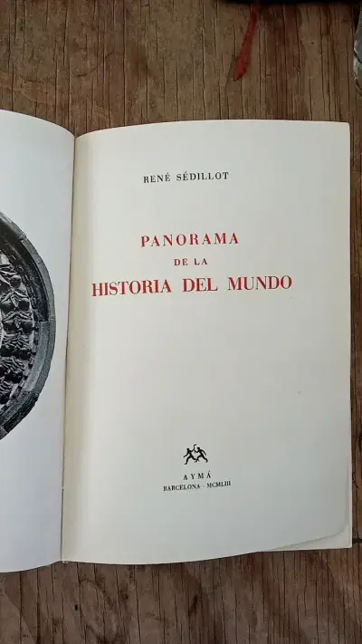 Libro 'Panorama de la Historia del Mundo' de René Sédillot - miniatura 1
