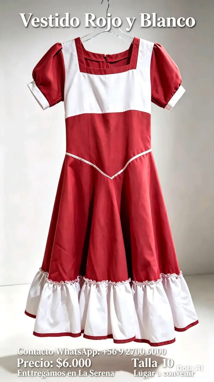 Vestido típico morado y amarillo talla 8 - 2
