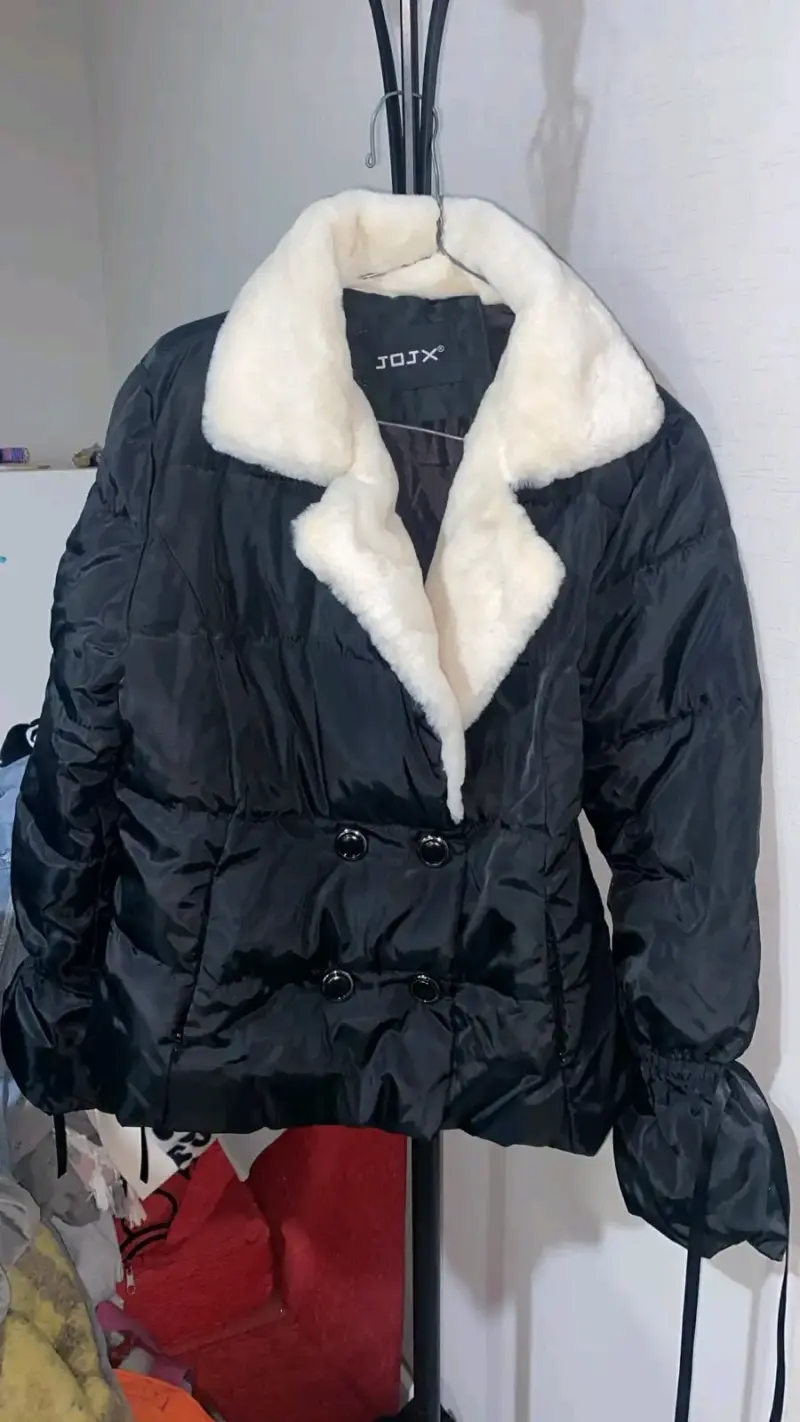 Chaqueta de pana rosada para mujer - 4