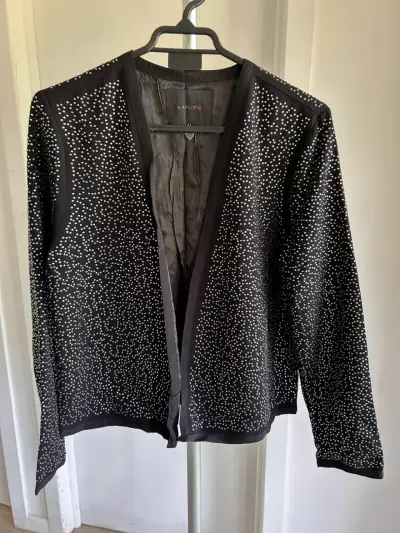 Chaqueta negra con apliques brillantes Rapsodia - miniatura 1