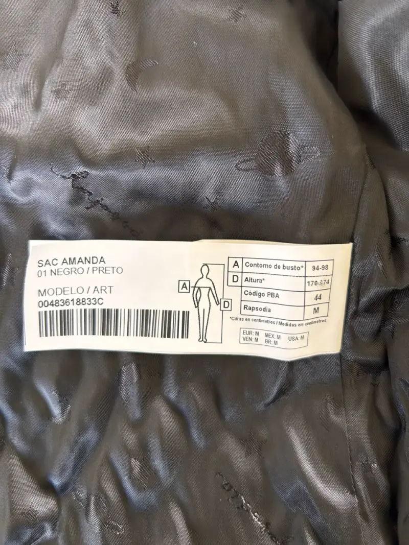 Chaqueta negra con apliques brillantes Rapsodia - 5
