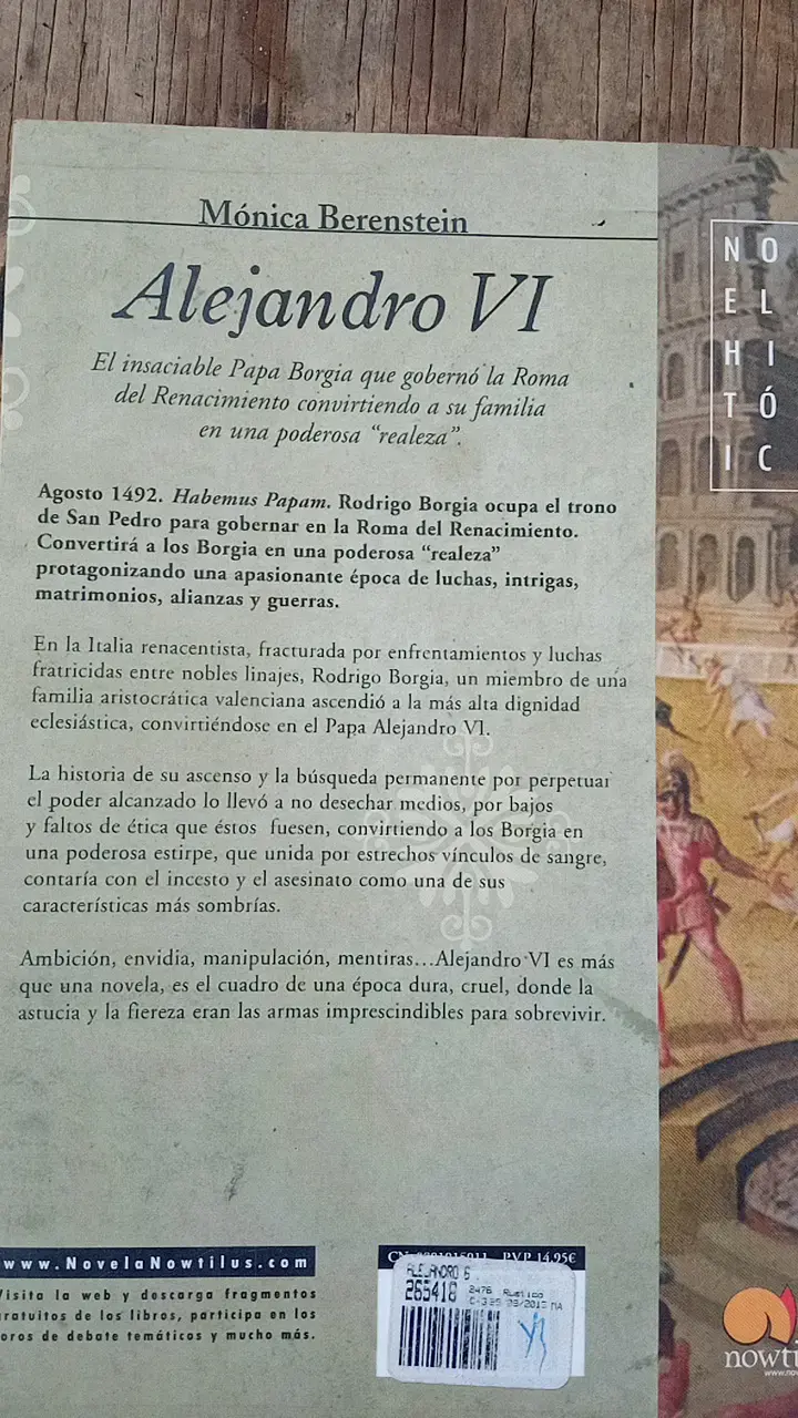 Libro Alejandro VI de Mónica Berenstein - 2