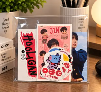 Set lote 15 de Fotocards y Stickers K-Pop - miniatura 4