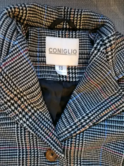 Abrigo infantil a cuadros Coniglio talla 6 - miniatura 1