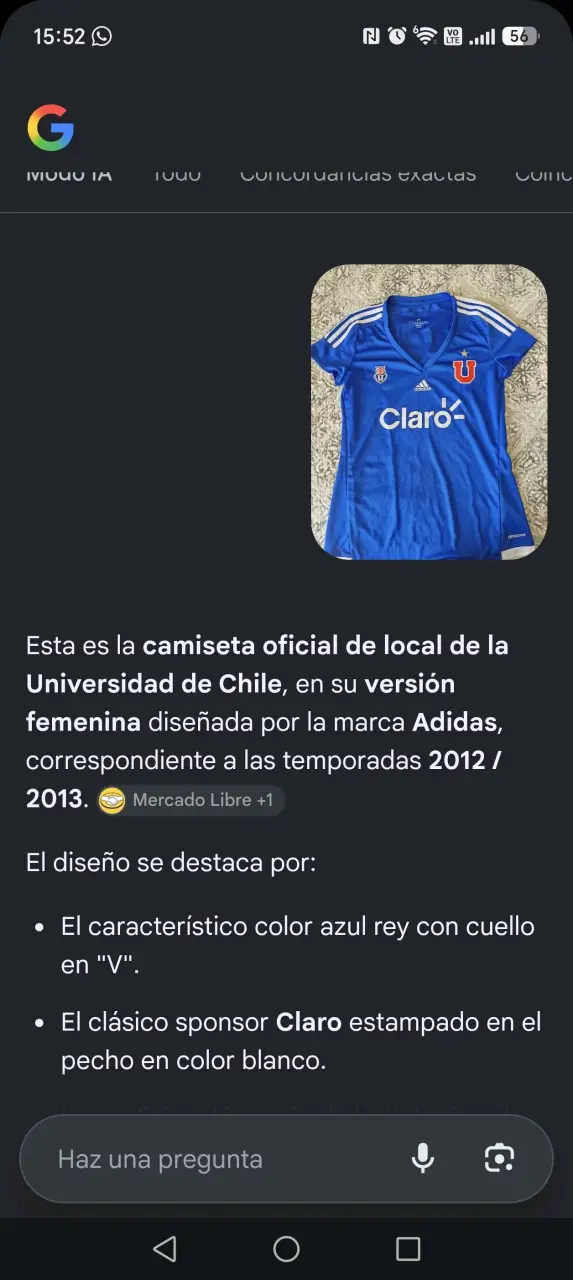 Camiseta Oficial Universidad de Chile 2012/2013 Mujer - 3