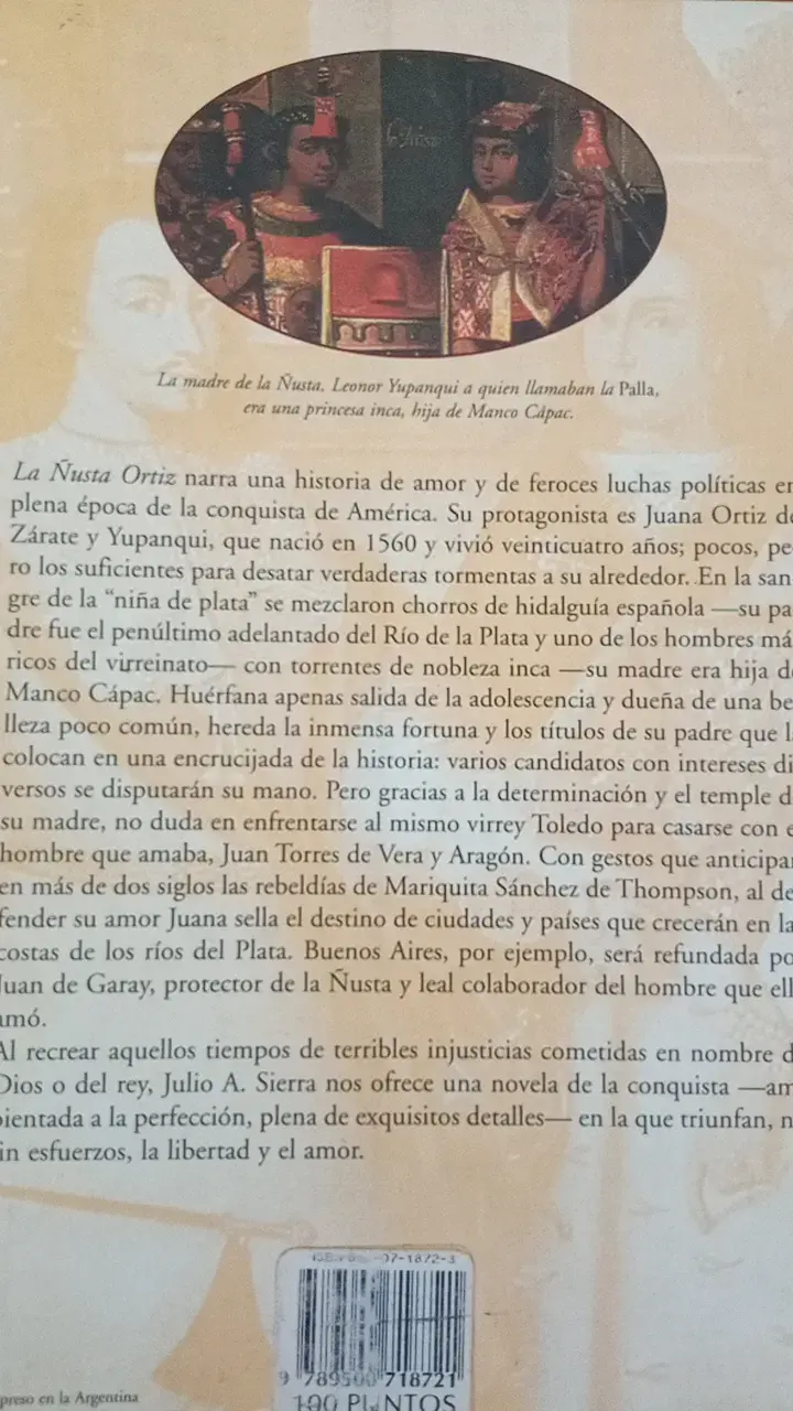 Libro 'La Ñusta Ortiz' de Julio A. Sierra - 2