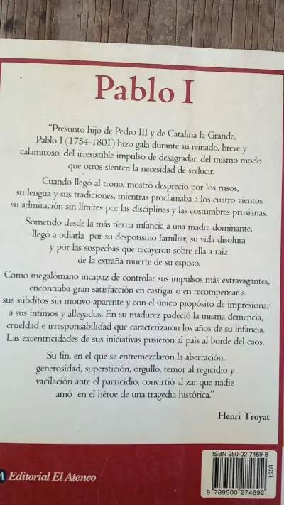 Libro 'Pablo I' de Henri Troyat - miniatura 2