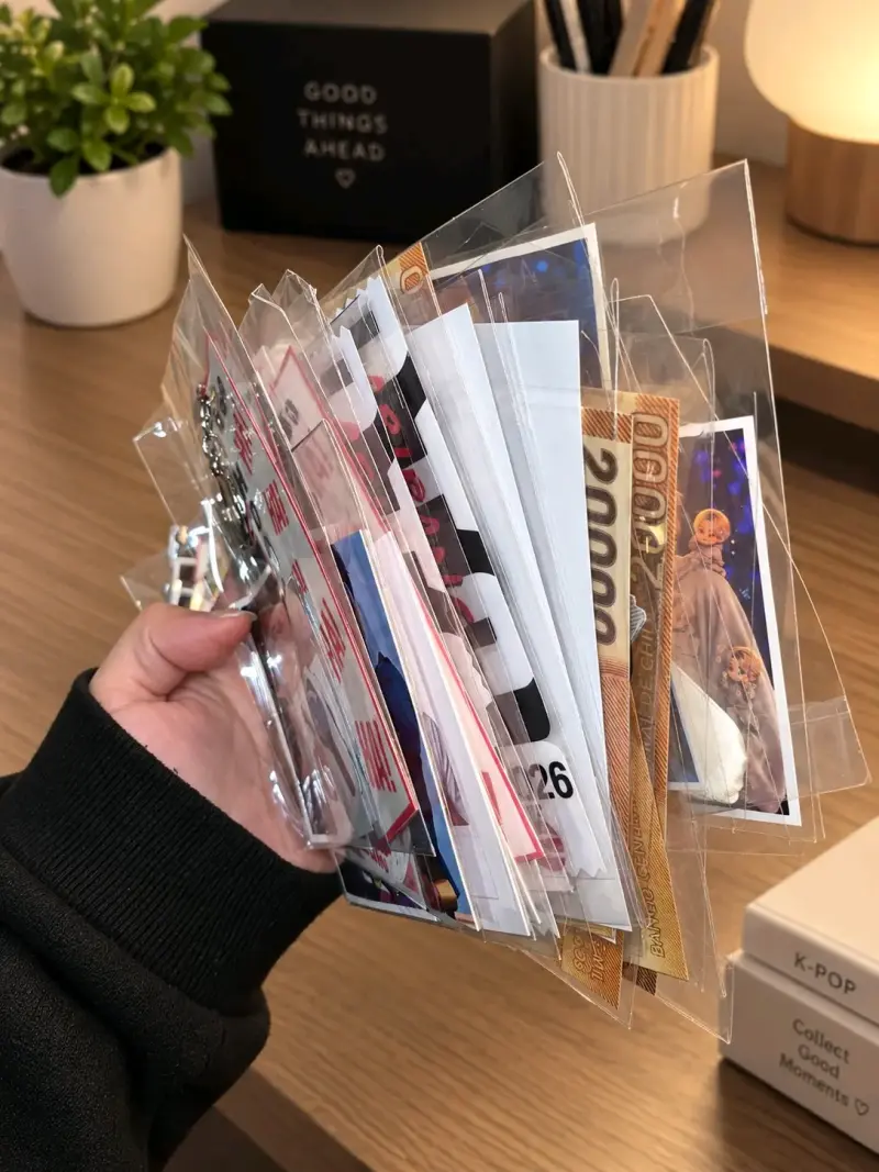 Set 15 lote de Stickers y Fotos K-Pop - 1
