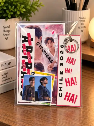 Set 15 lote de Stickers y Fotos K-Pop - miniatura 4