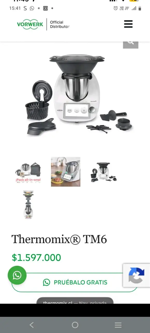Robot de Cocina Vorwerk Thermomix TM6