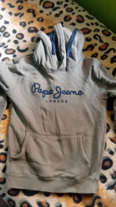 Polerón Pepe Jeans con capucha gris - miniatura 1