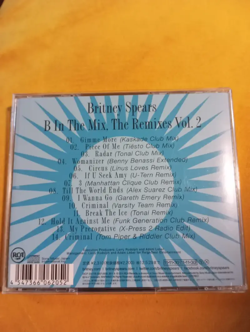 CD Britney Spears – B In The Mix: The Remixes Vol. - 2
