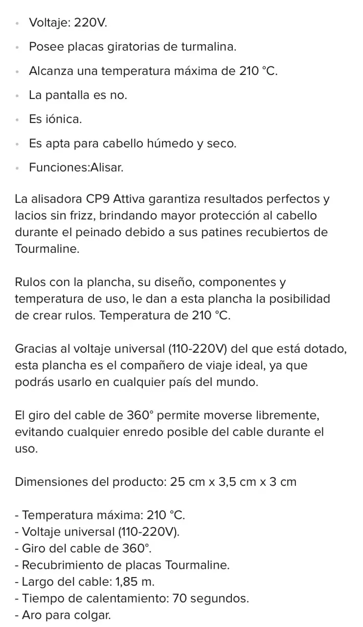 Plancha de Pelo Gama Attiva Negra - 5