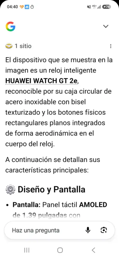 Reloj Inteligente Huawei Watch GT 2e Azul - miniatura 2