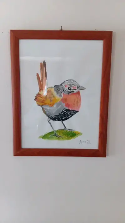 Cuadro de Arte con Marco de Madera - miniatura 1