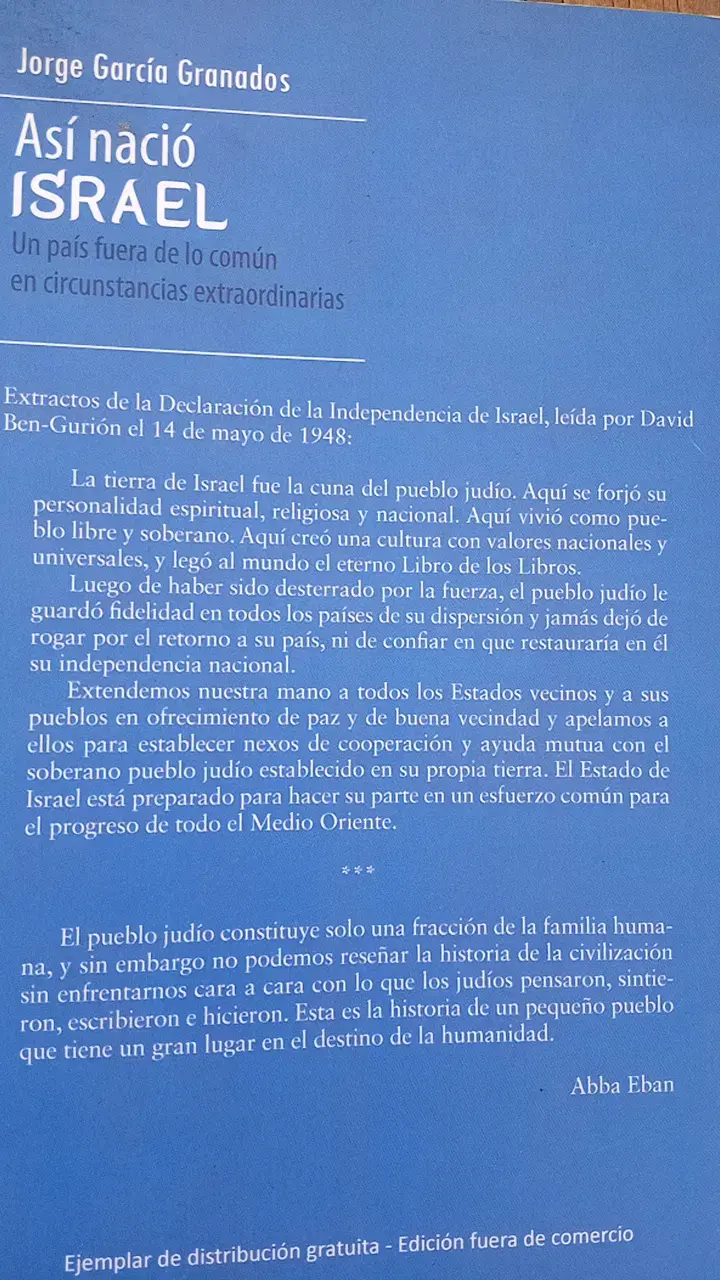 Libro 'Así Nació Israel' de Jorge García Granados - 2