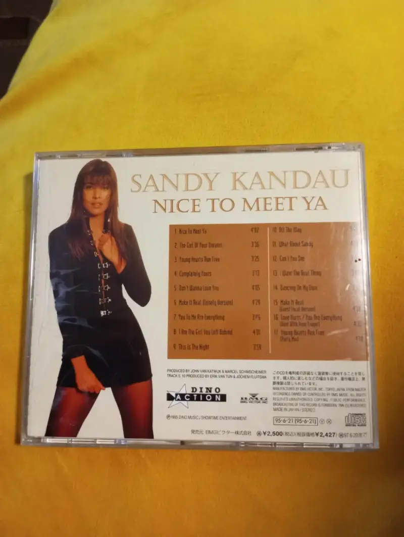 CD Sandy Kandau – Nice To Meet Ya (1995) Edición J - 2