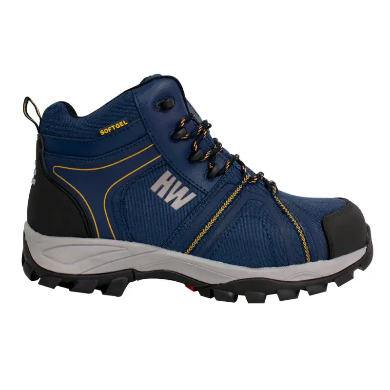 Botas de seguridad azul HW con punta reforzada