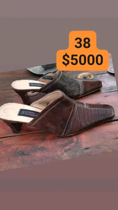 Zapatos de Tacón Beige con Lazo Talla 40 - miniatura 6
