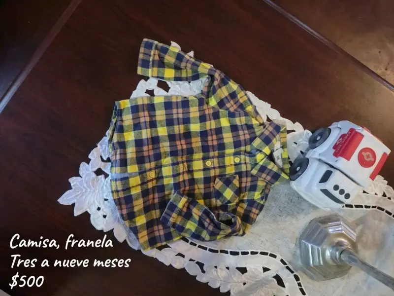 Vestido rosa de gasa con puntos talla S - 6