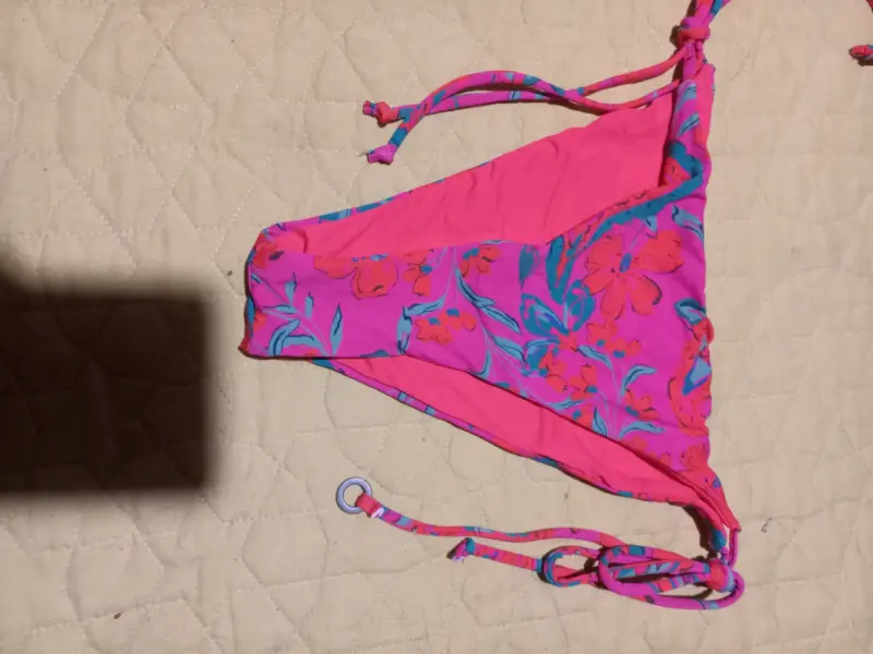 Bikini rojo y rosa con diseño floral Umbrale - 4