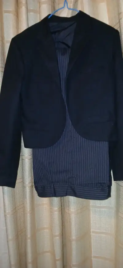 Conjunto de traje azul con camisa a cuadros Missouri - miniatura 3