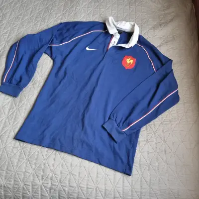 Camiseta Rugby Nike Francia Azul Talla S - miniatura 1