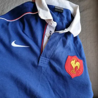 Camiseta Rugby Nike Francia Azul Talla S - miniatura 2