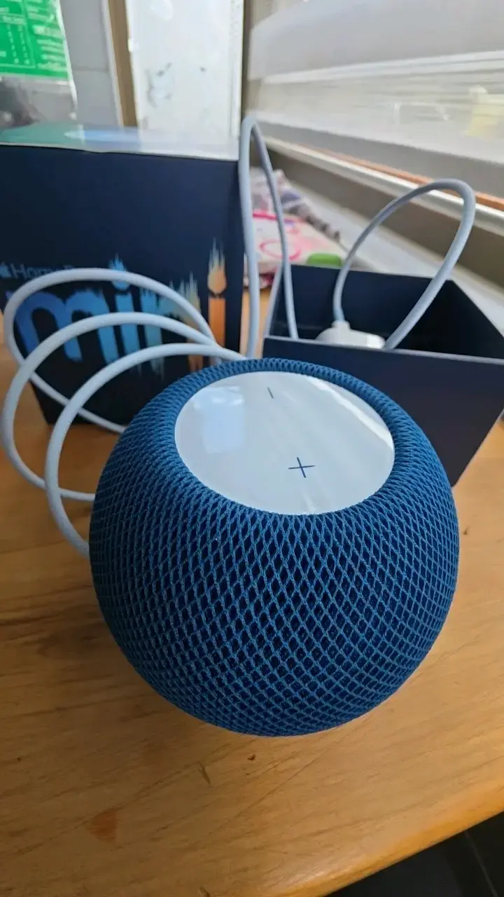 Apple HomePod Mini azul en buen estado - 2