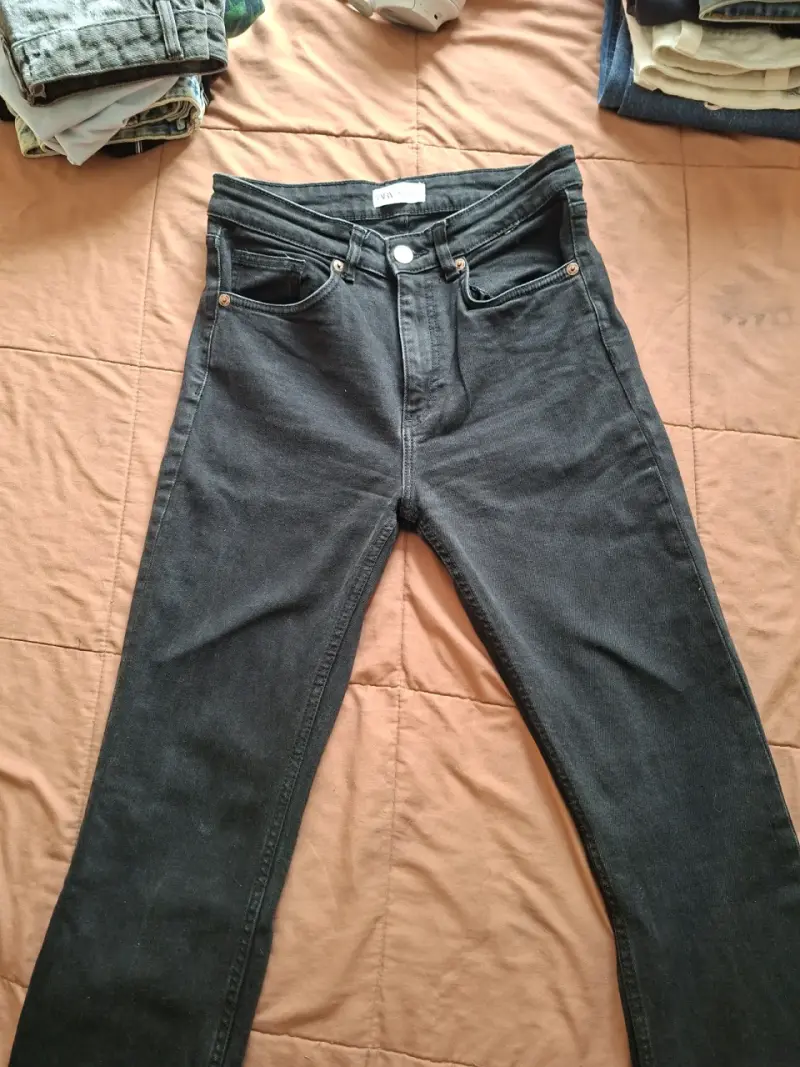 Jeans negros Zara para mujer talla 40 - 2