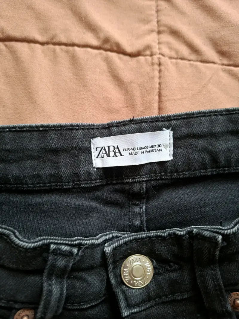 Jeans negros Zara para mujer talla 40 - 3