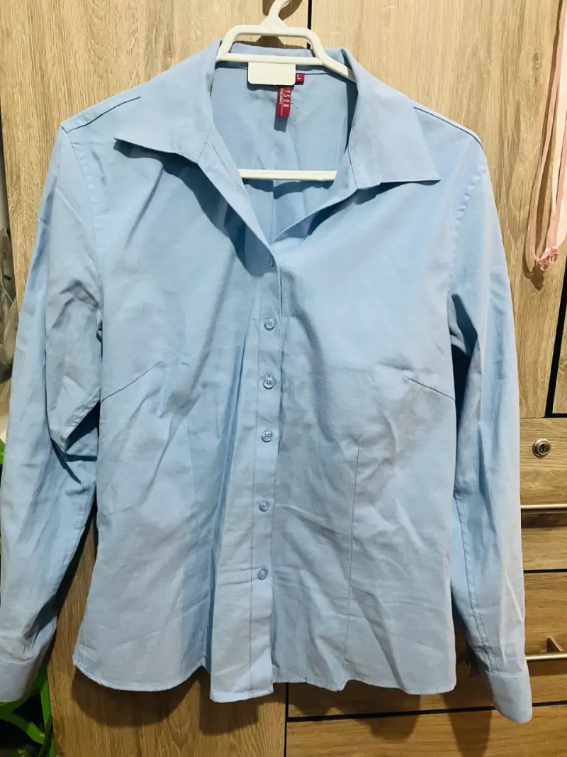 Camisa azul de mujer talla L