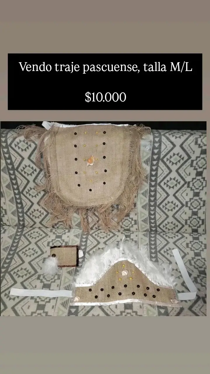 Traje Pascuense Artesanal Talla M/L