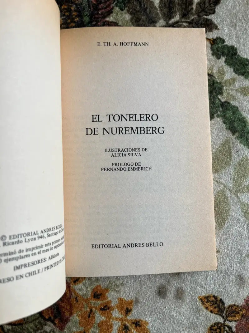 Libro 'El Tonelero de Nuremberg' de E. Th. A. Hoffmann - 2