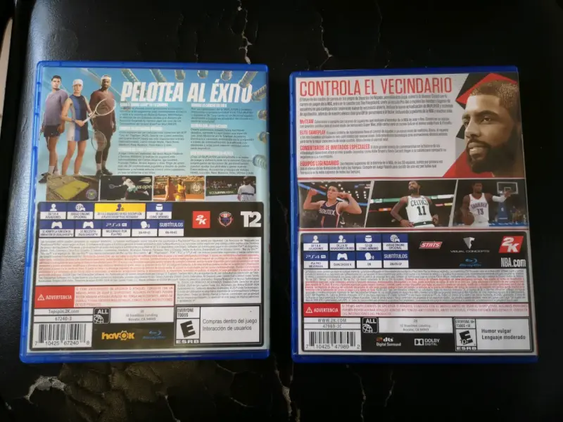 Juegos PS4 Top Spin 2K25 y NBA 2K18 - 2