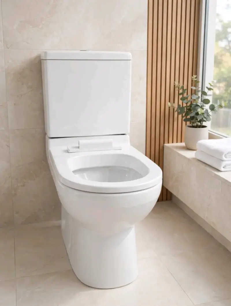 Inodoro de cerámica blanco moderno - 1