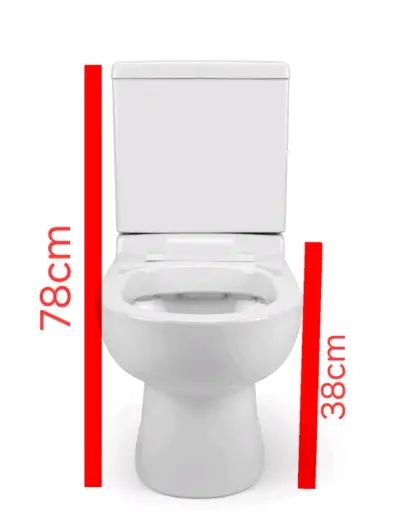 Inodoro de cerámica blanco moderno - miniatura 2