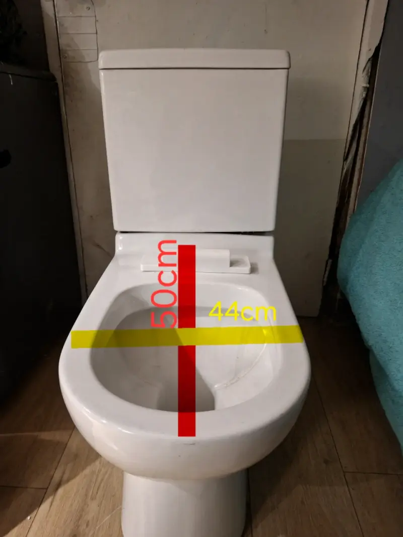 Inodoro de cerámica blanco moderno - 3