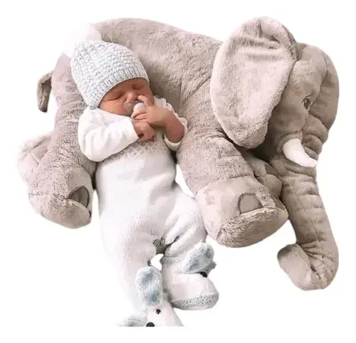 Cojín de peluche elefante para bebé cojin de apego - 2