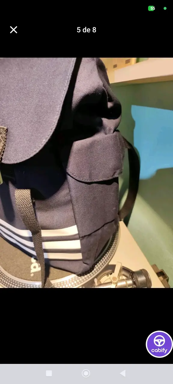 Mochila Jean Paul Gaultier azul con rayas - 2