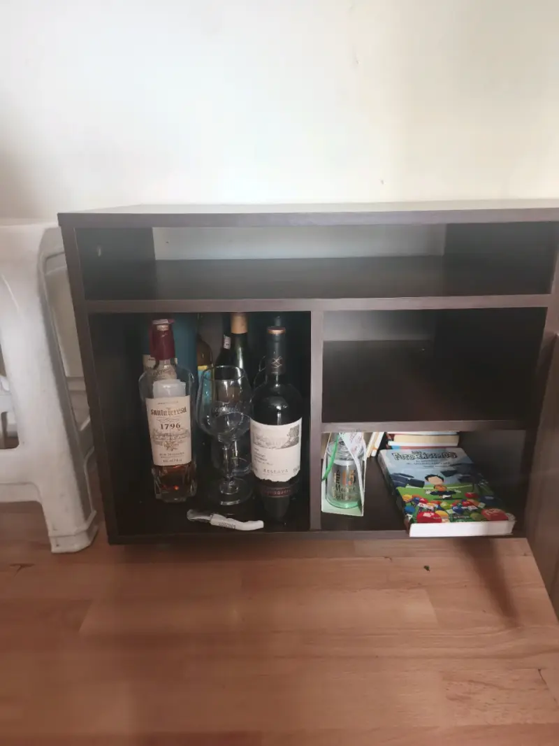 Mueble organizador de madera con puertas - 3