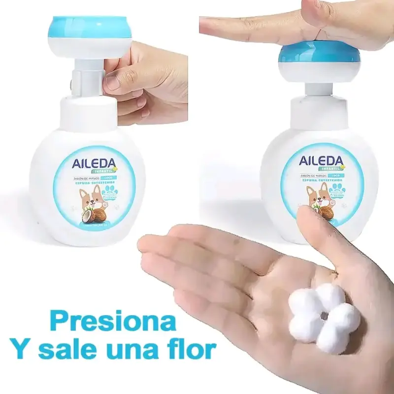 Jabón de Manos Infantil Aileda Espuma Entretenida - 4