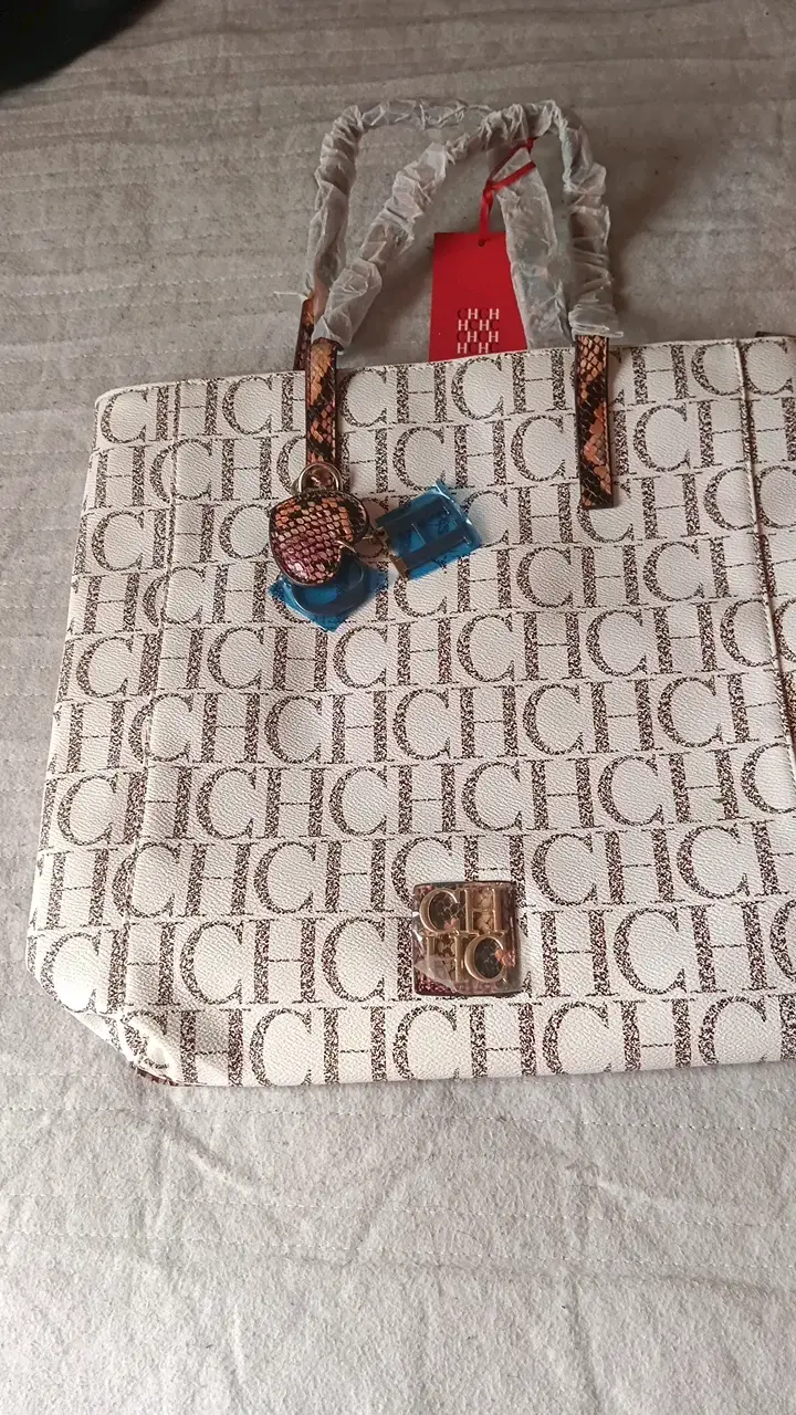 Bolso de mano CH Carolina Herrera con estampado - 1