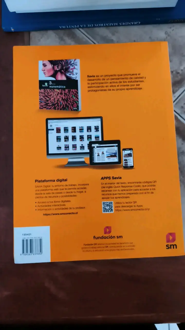 Libro de Matemáticas 3° Medio Savia SM - 2