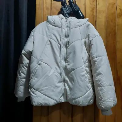 Chaqueta acolchada beige Snow Valley - miniatura 3