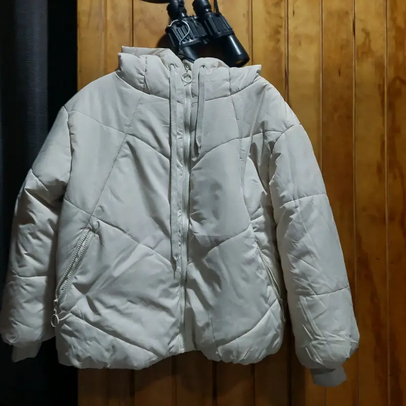 Chaqueta acolchada beige Snow Valley - 4