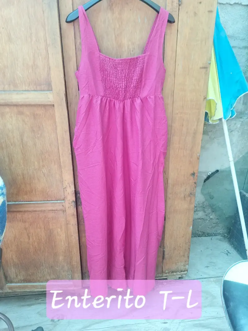 Enterito rosa talla L para mujer